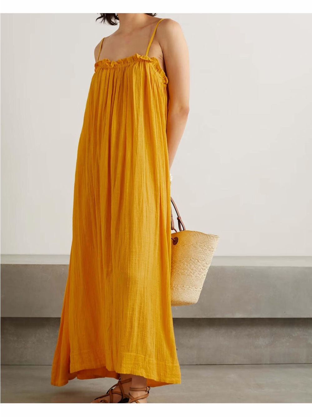 Apiece Apart Maxi Dress with Spaghetti Straps